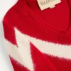 Jersey de lana Valentino con lazo VLogo en la espalda Jersey de lana Valentino con lazo VLogo en la espalda