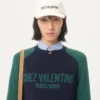 Jersey de lana y algodón con estampado jacquard Chez Valentino Jersey de lana y algodón con estampado jacquard Chez Valentino