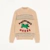 Jersey de lana y algodón Valentino con parche del caballo Valentino Jersey de lana y algodón Valentino con parche del caballo Valentino