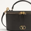 Mini bolso de mano Vlogo Signature en piel de becerro granulada