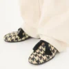 Mj Blues Derby de pata de gallo en piel trenzada Mj Blues Derby de pata de gallo en piel trenzada