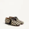 Mj Blues Derby de pata de gallo en piel trenzada Mj Blues Derby de pata de gallo en piel trenzada