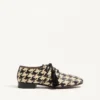 Mj Blues Derby de pata de gallo en piel trenzada Mj Blues Derby de pata de gallo en piel trenzada