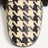 Mj Blues Derby de pata de gallo en piel trenzada Mj Blues Derby de pata de gallo en piel trenzada