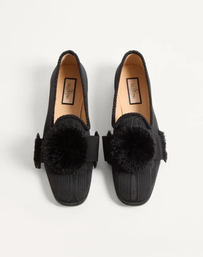 Mocasines Bowow de tejido moiré