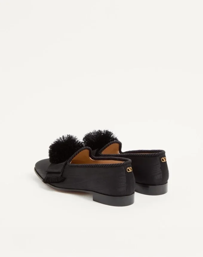 Mocasines Bowow de tejido moiré