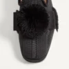 Mocasines Bowow de tejido moiré