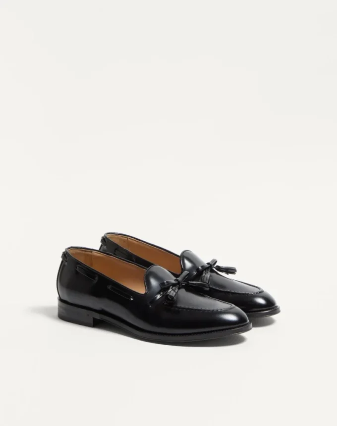 Mocasines Bowshire de piel de becerro brillante Mocasines Bowshire de piel de becerro brillante
