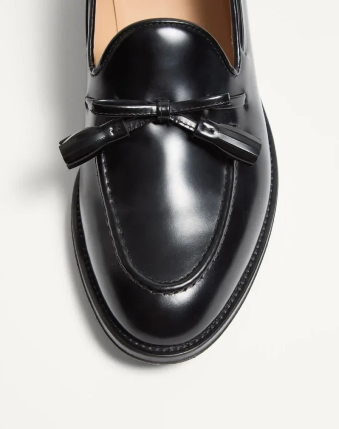 Mocasines Bowshire de piel de becerro brillante Mocasines Bowshire de piel de becerro brillante