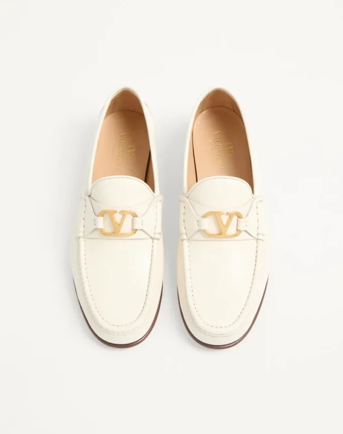 Mocasines de piel de cabrito con detalle VLogo Signature