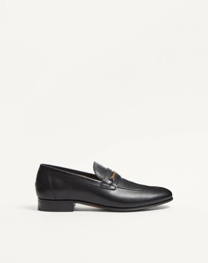 Mocasines de piel de cabrito con detalle VLogo Signature Mocasines de piel de cabrito con detalle VLogo Signature