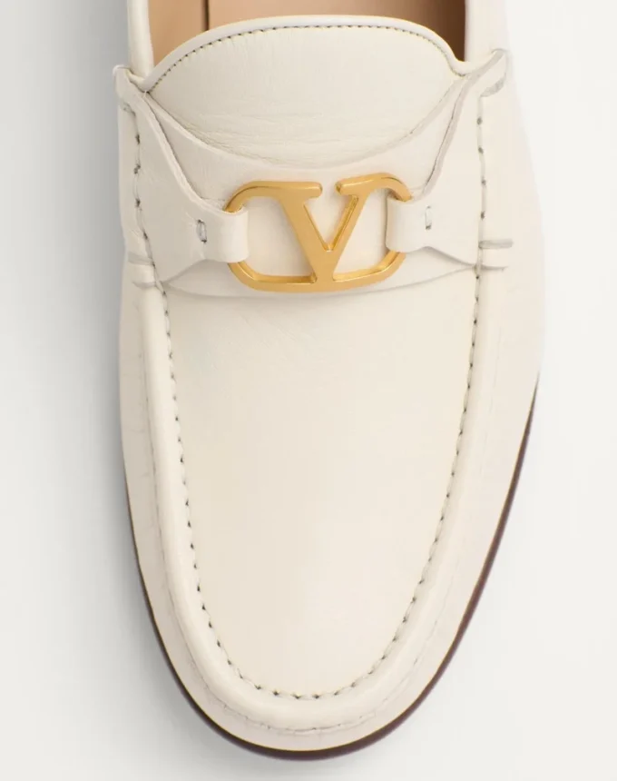 Mocasines de piel de cabrito con detalle VLogo Signature