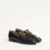 Mocasines de piel de cabrito con flecos y logotipo VLogo Mocasines de piel de cabrito con flecos y logotipo VLogo