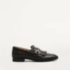 Mocasines de piel de cabrito con flecos y logotipo VLogo Mocasines de piel de cabrito con flecos y logotipo VLogo
