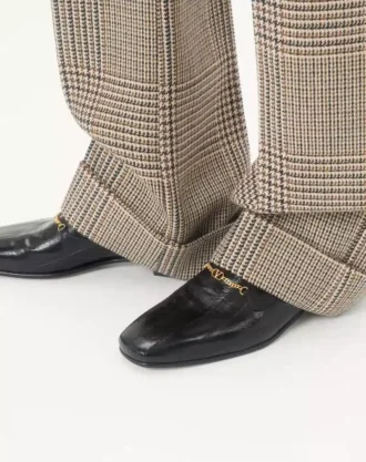 Mocasines Jiggie en piel de anguila y napa
