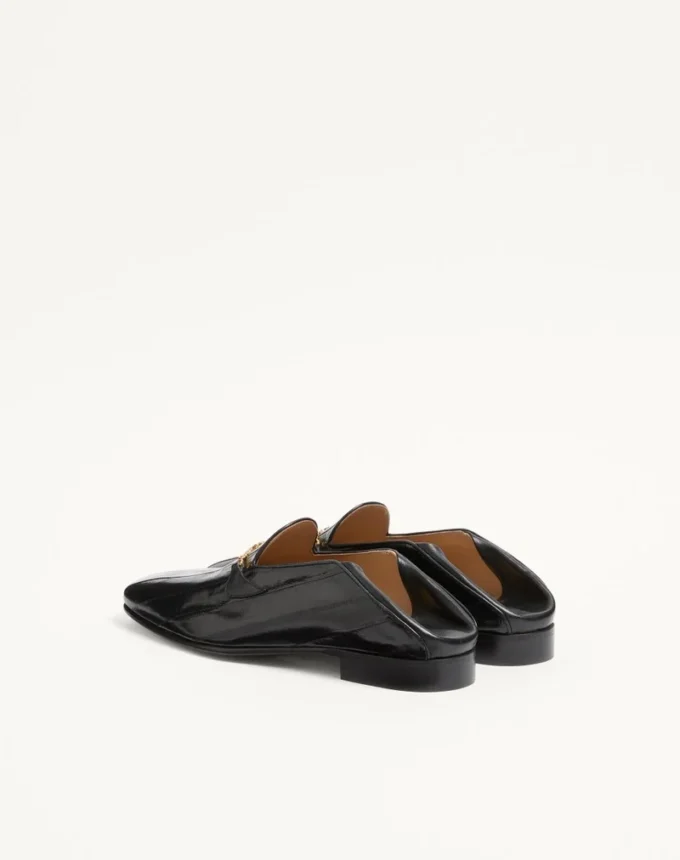 Mocasines Jiggie en piel de anguila y napa Mocasines Jiggie en piel de anguila y napa