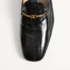 Mocasines Jiggie en piel de anguila y napa Mocasines Jiggie en piel de anguila y napa