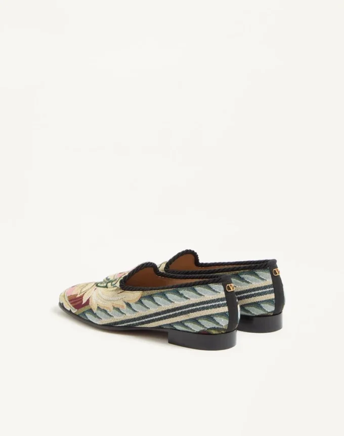 Mocasines Les Alcôvettes en tejido gobelino