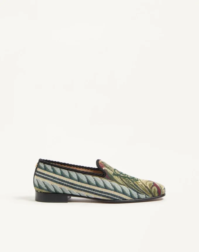 Mocasines Les Alcôvettes en tejido gobelino