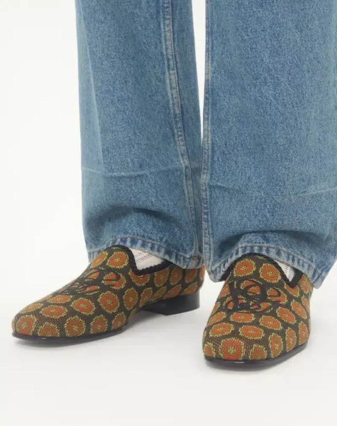 Mocasines Les Alcôvettes en tejido jacquard