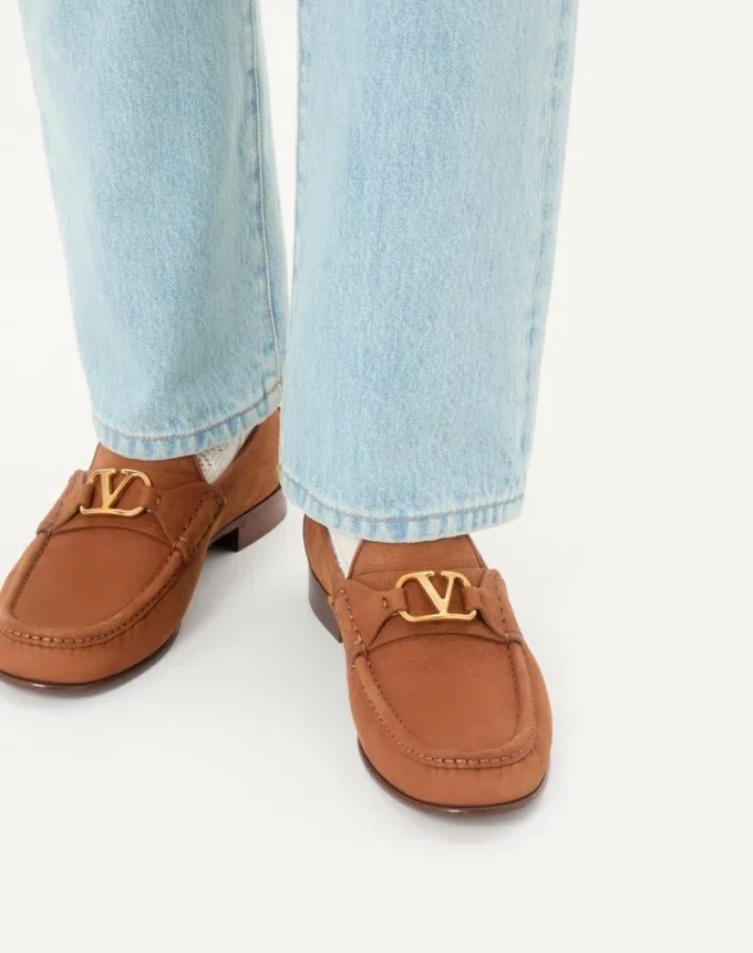 Mocasines VLogo Signature de ante de ciervo