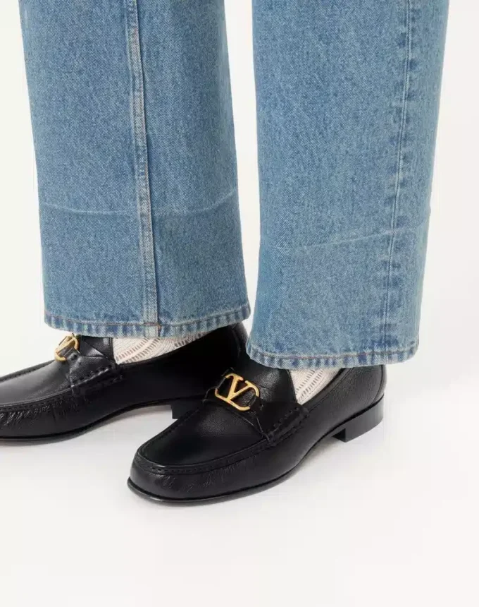 Mocasín VLogo Signature de piel de búfalo