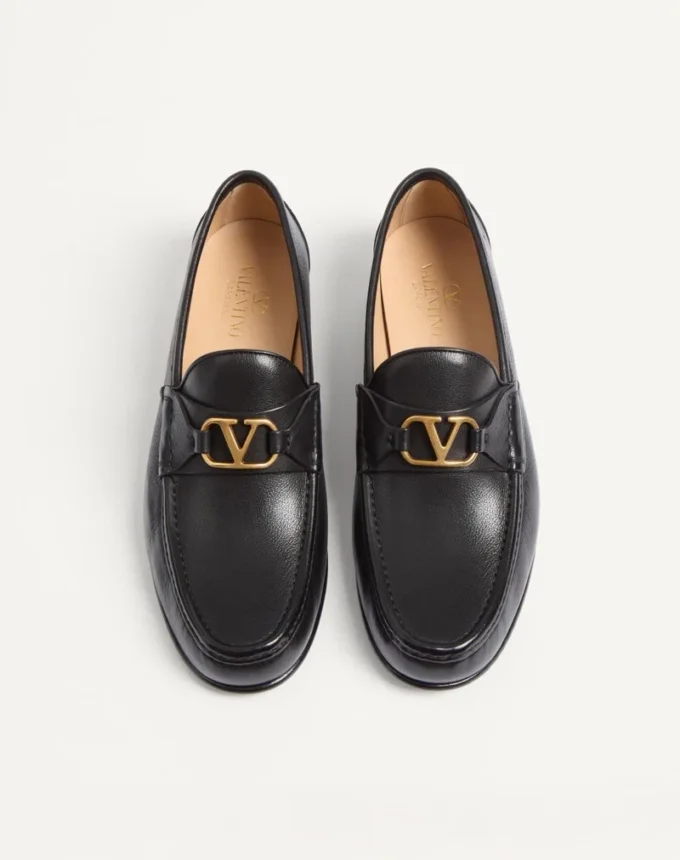 Mocasín VLogo Signature de piel de búfalo