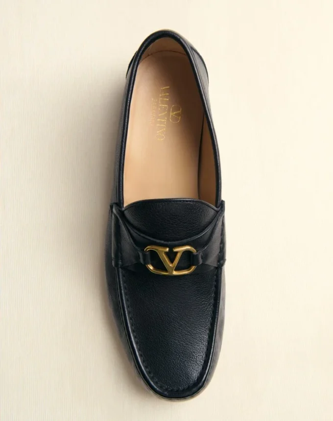 Mocasín VLogo Signature de piel de búfalo