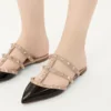 Mules Rockstud de charol