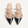 Mules Rockstud de charol