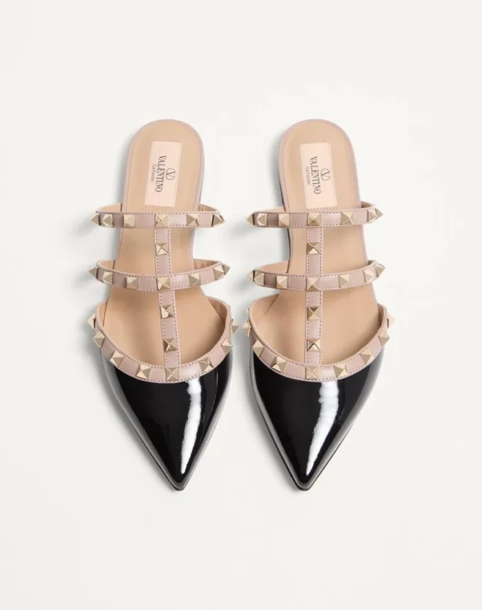 Mules Rockstud de charol