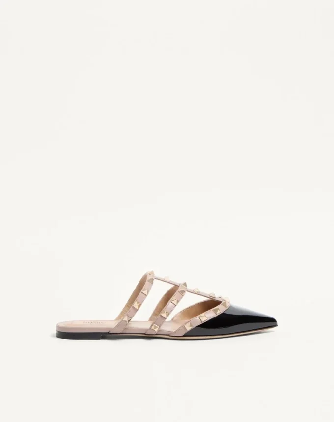 Mules Rockstud de charol