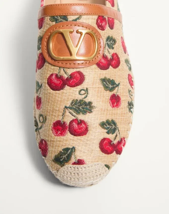 Mules Vlogo Signature con motivo Cherryfic de 25 mm
