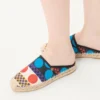 Mules Vlogo Signature en lona Optical Pois de 25 mm