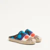 Mules Vlogo Signature en lona Optical Pois de 25 mm