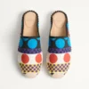 Mules Vlogo Signature en lona Optical Pois de 25 mm