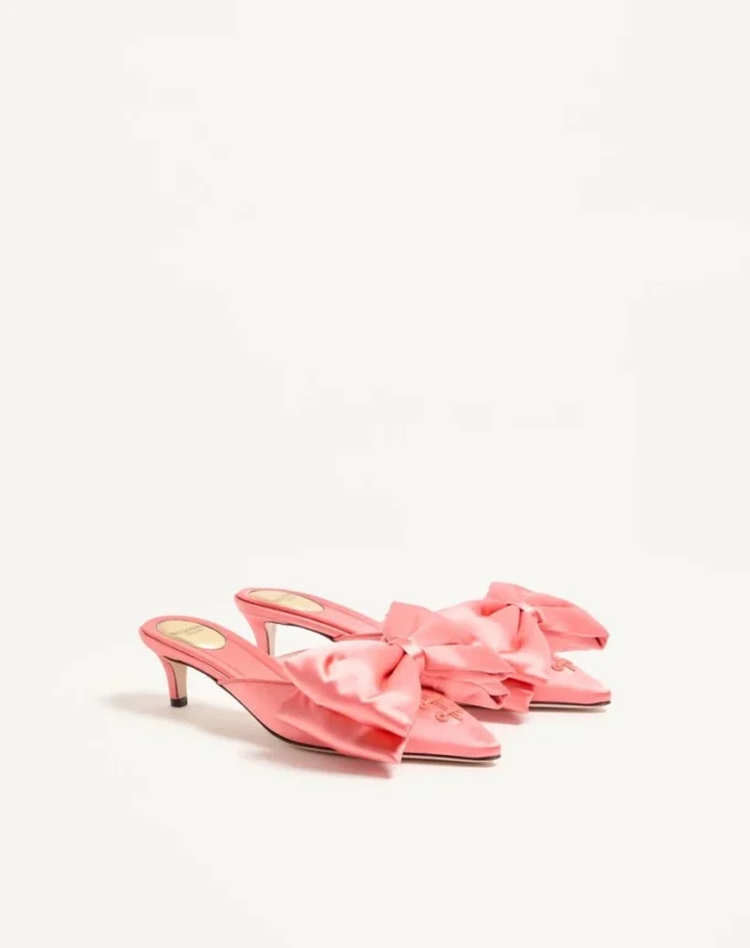 Mules Yolande de satén de 45 mm Mules Yolande de satén de 45 mm