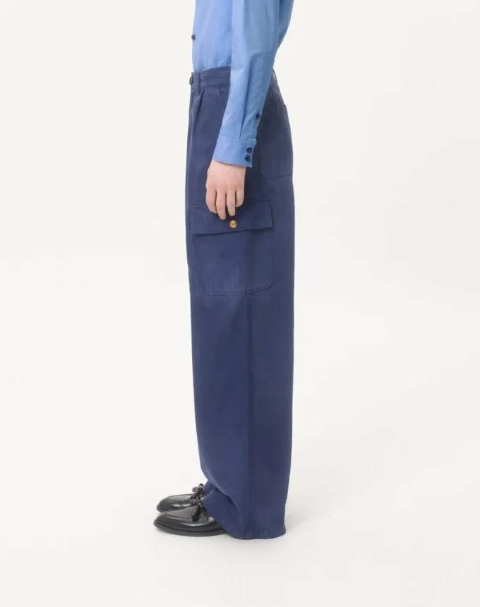 Pantalones cargo de denim