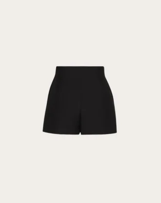 Pantalones cortos de crepé couture