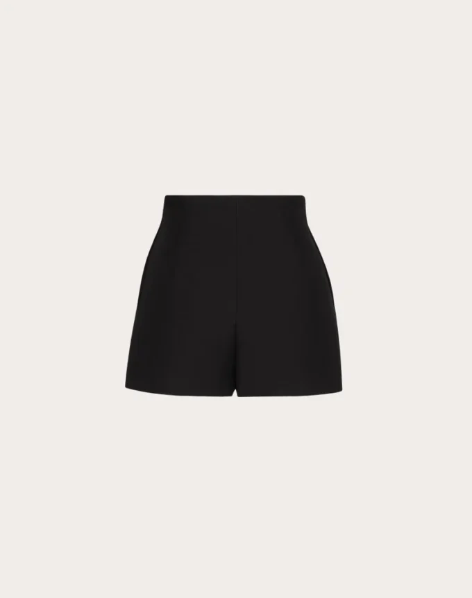 Pantalones cortos de crepé couture