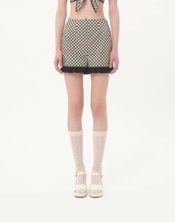 Pantalones cortos de popelín con estampado Plus De Pois Pantalones cortos de popelín con estampado Plus De Pois