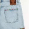 Pantalones cortos vaqueros bordados Pantalones cortos vaqueros bordados