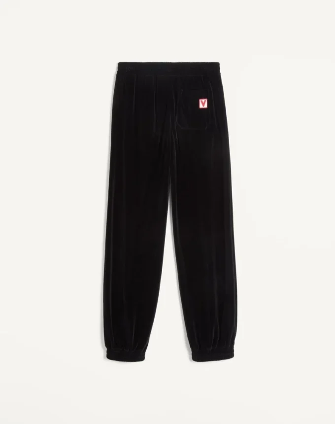 Pantalones de chenilla con parche Chez Valentino Pantalones de chenilla con parche Chez Valentino