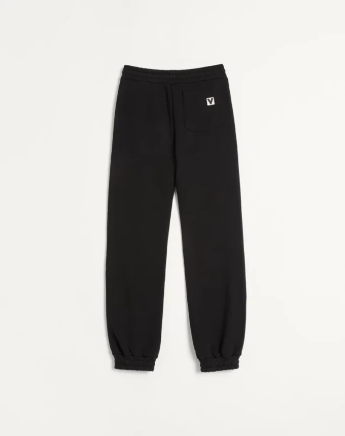Pantalones de chándal de algodón con parche Chez Valentino Pantalones de chándal de algodón con parche Chez Valentino
