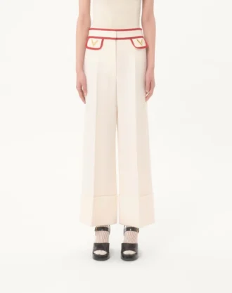 Pantalones de crepé Couture