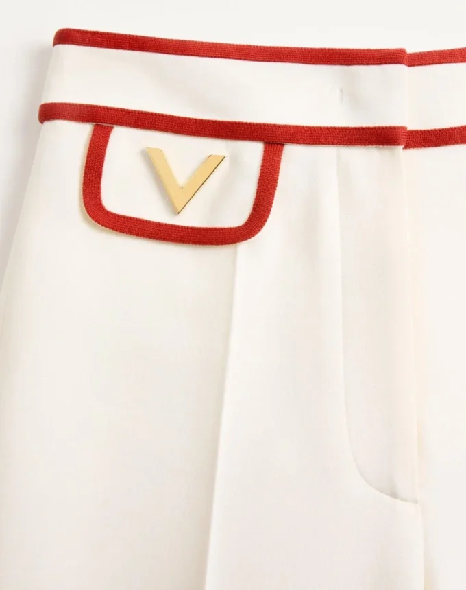 Pantalones de crepé Couture Pantalones de crepé Couture