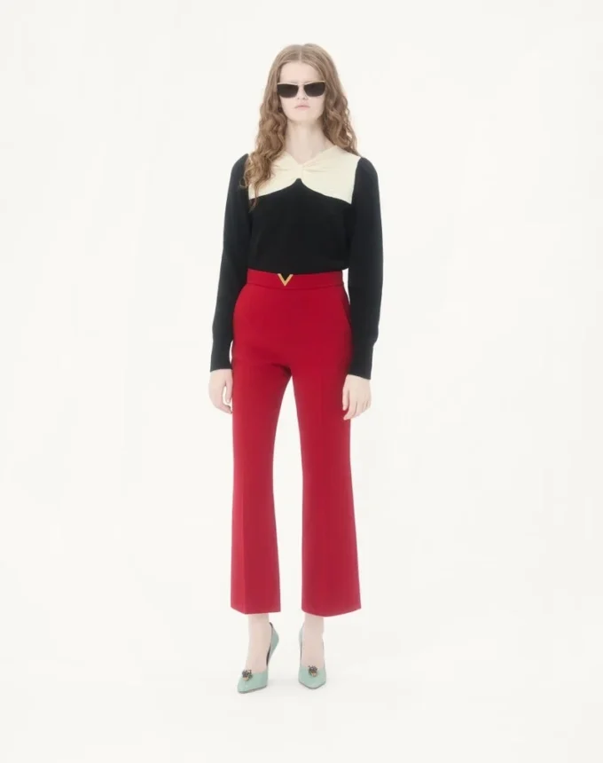 Pantalones de crepé de lana