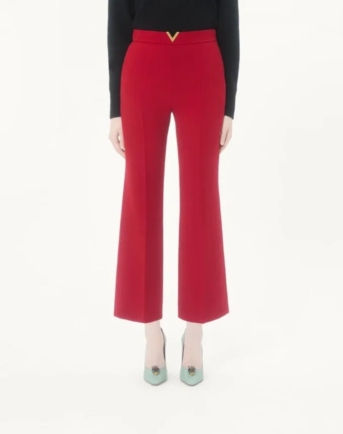 Pantalones de crepé de lana