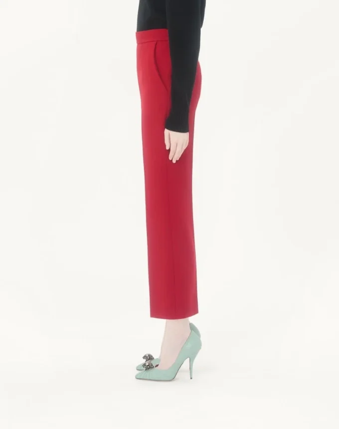 Pantalones de crepé de lana