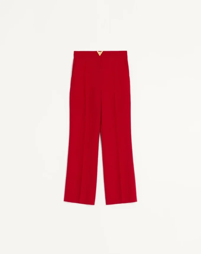 Pantalones de crepé de lana